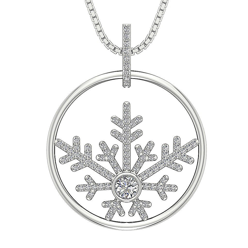 14k/18k Solid Gold Natural Diamonds SI1/I1 G 0.65 Carat Designer Fashion Pendants