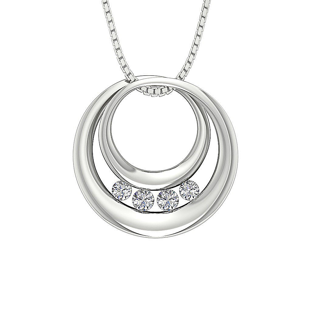 Genuine Diamonds SI1/I1 G 0.55 Carat Designer Fashion Pendants 14k/18k Gold
