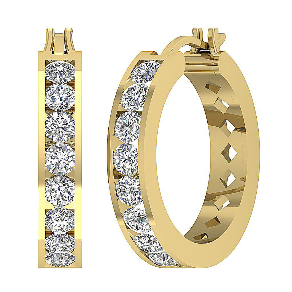 14kYellowGoldDesignerClosureEarring