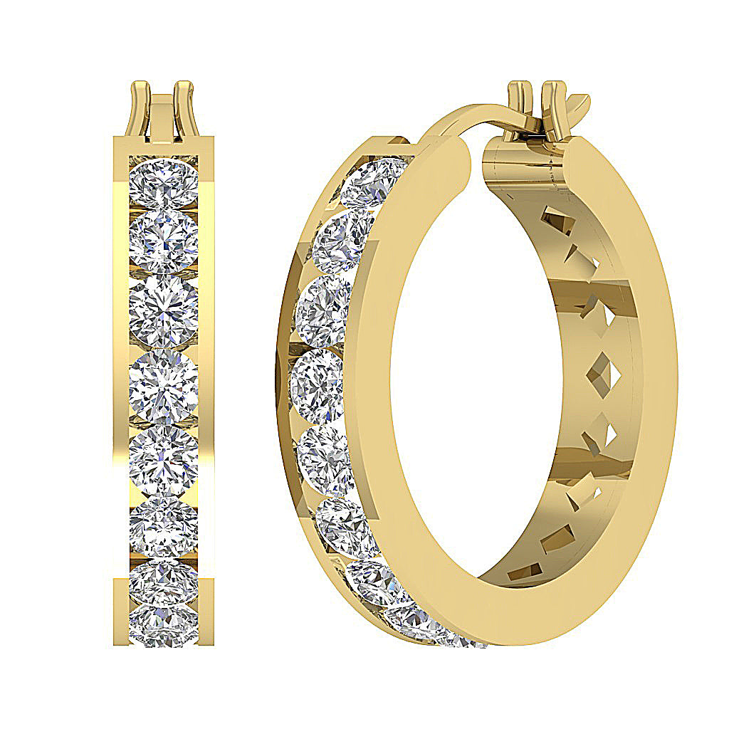14kYellowGoldDesignerClosureEarring