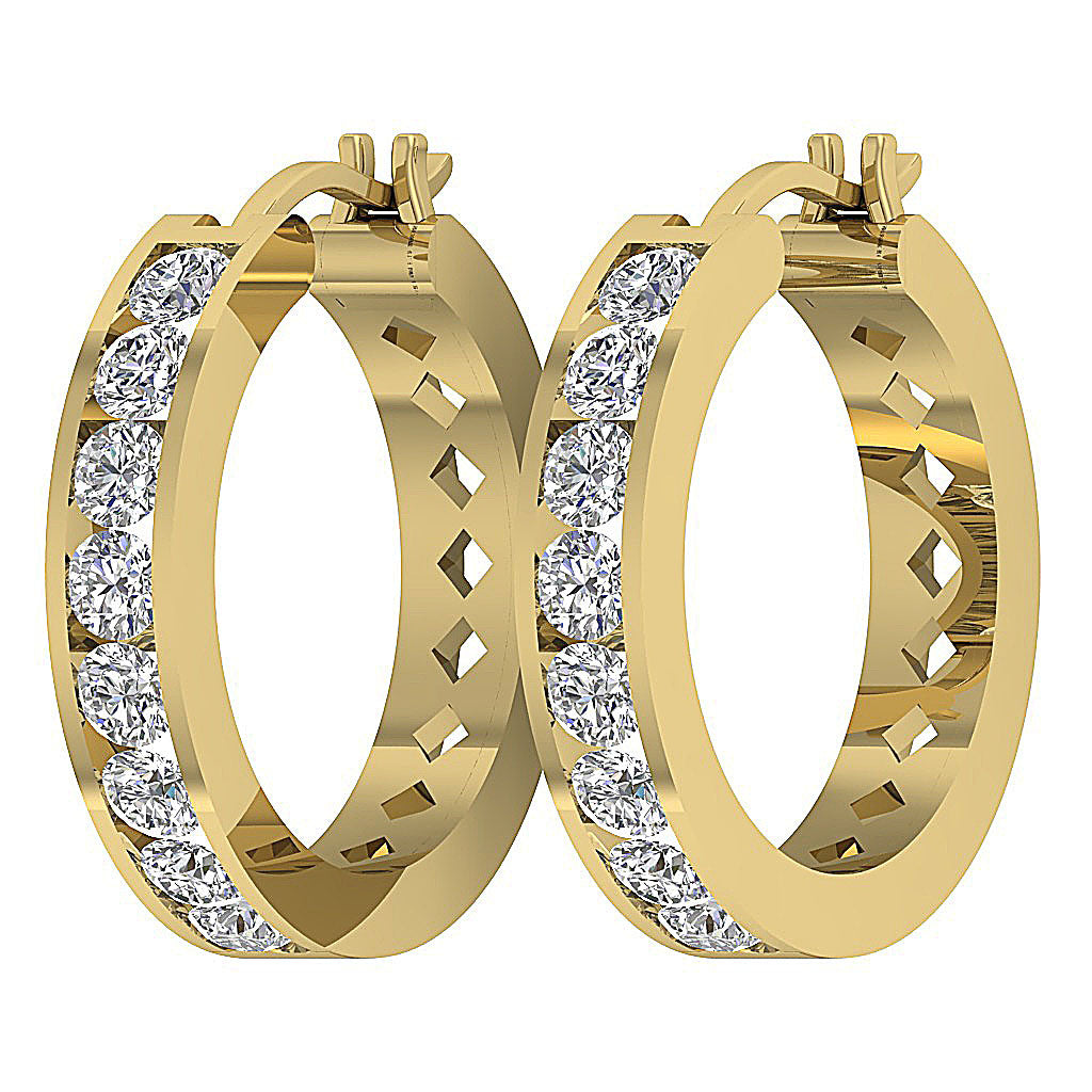 14kYellowGoldDesignerSmallClosureEarring