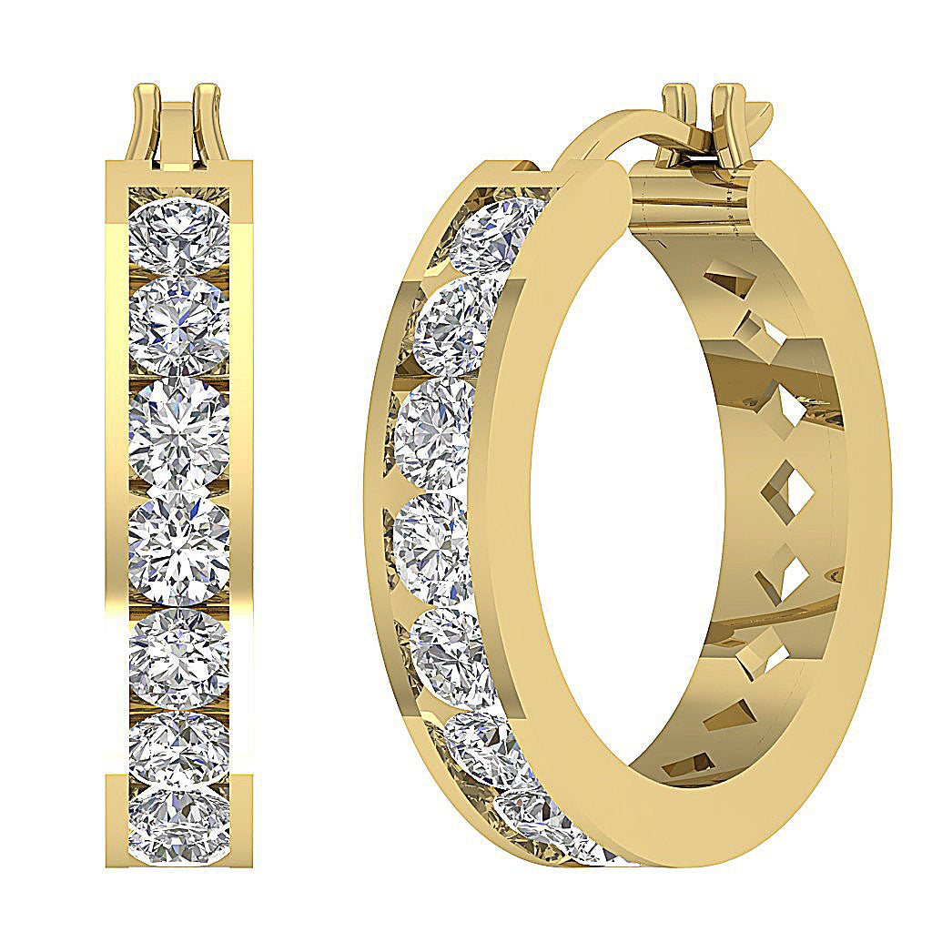 14kYellowGoldDesignerClosureEarring