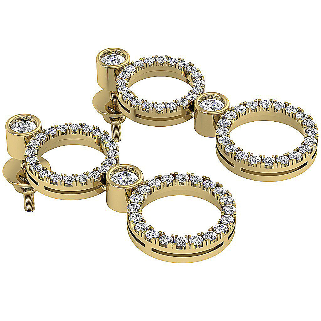 14kGoldLargeDangleEarring