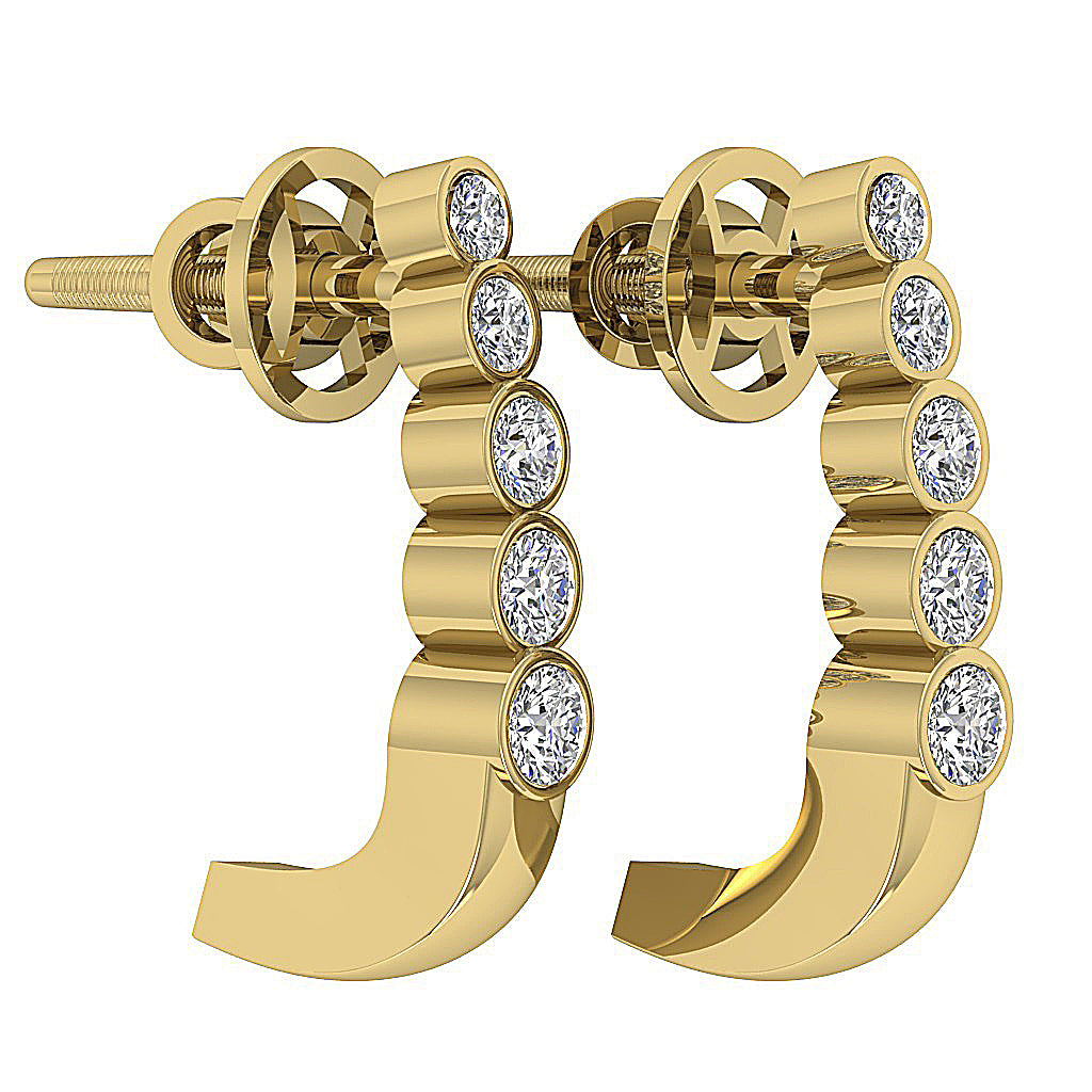 14kGoldLargeScrewBackEarring