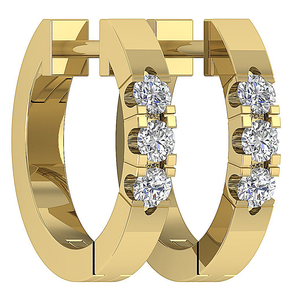 14kYellowGoldRoundCutDiamondEarring