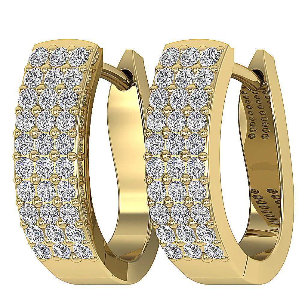 14kYellowGoldGenuineCutDiamondEarring