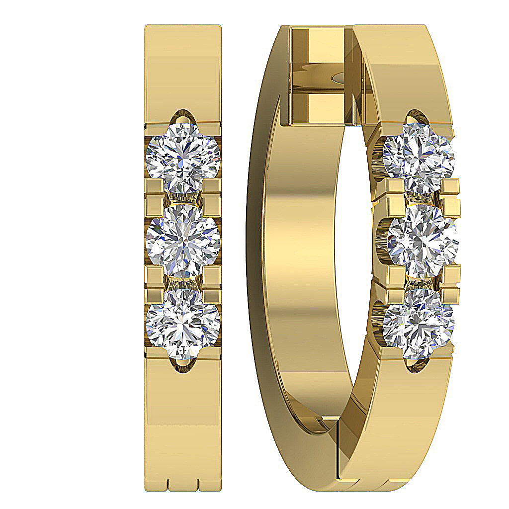 14kYellowGoldNaturalCutDiamondEarring