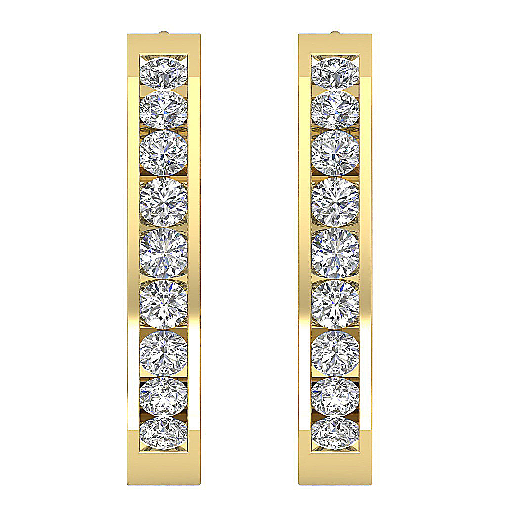 14kYellowGoldGenuineDiamondEarring