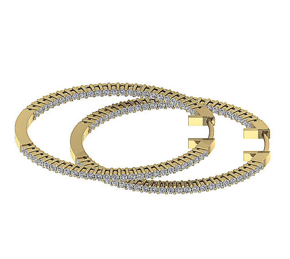 14kYellowGoldNaturalDiamondEarringPaveSet