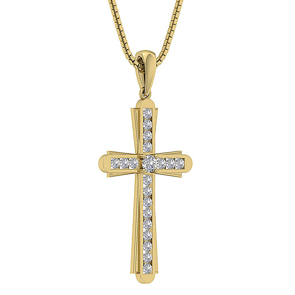 14kYellowGoldGenuineDiamondPendant