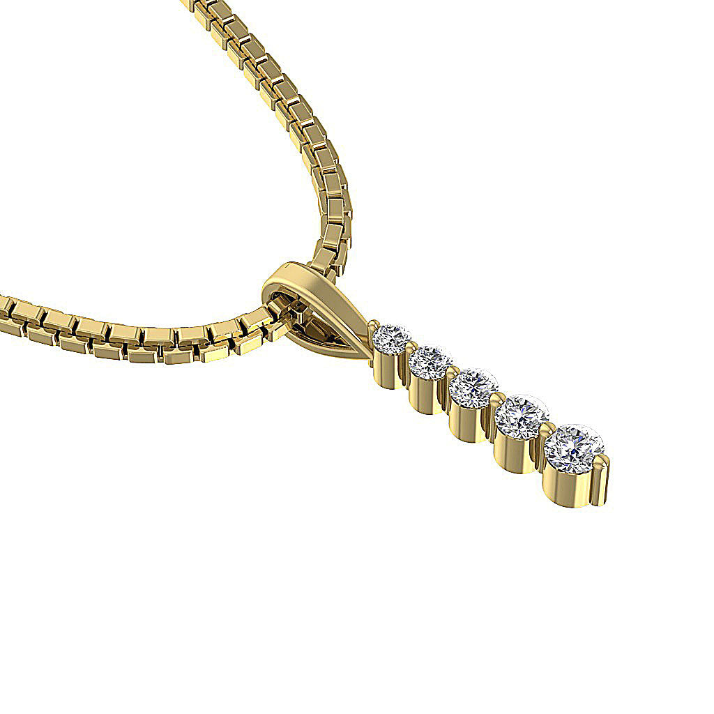 14kYellowGoldGenuineDiamondPendant