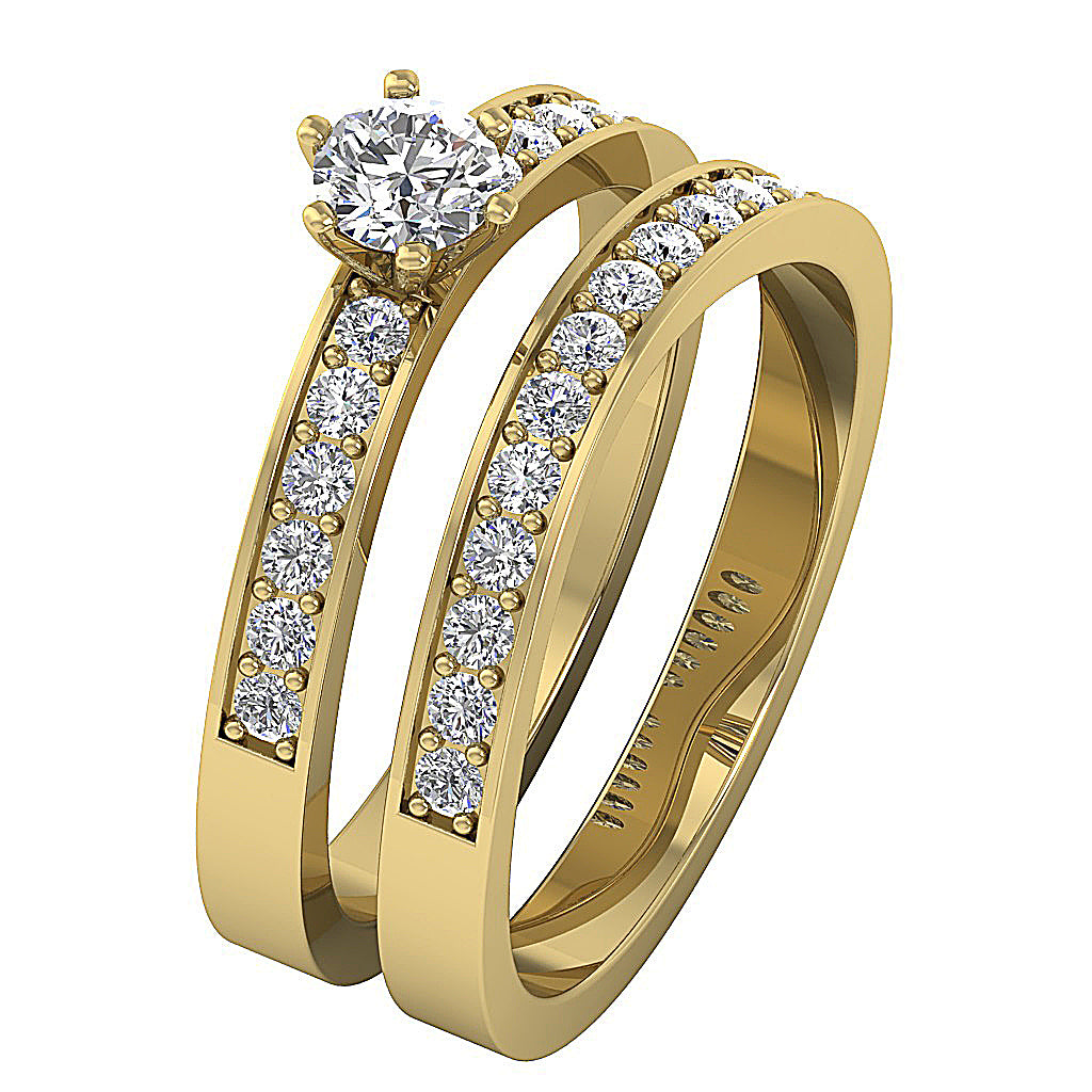 14kYellowGoldRoundDiamondRing