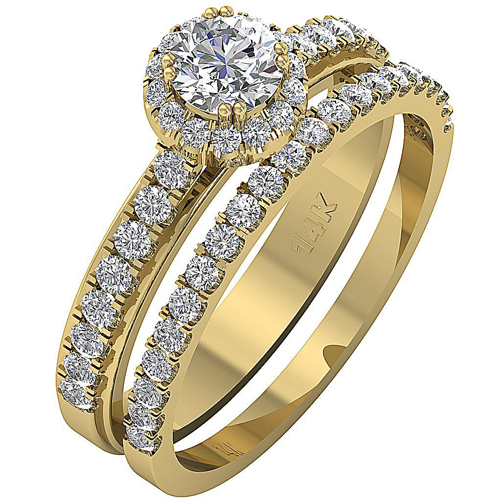 14kYellowGoldGenuineDiamondRing