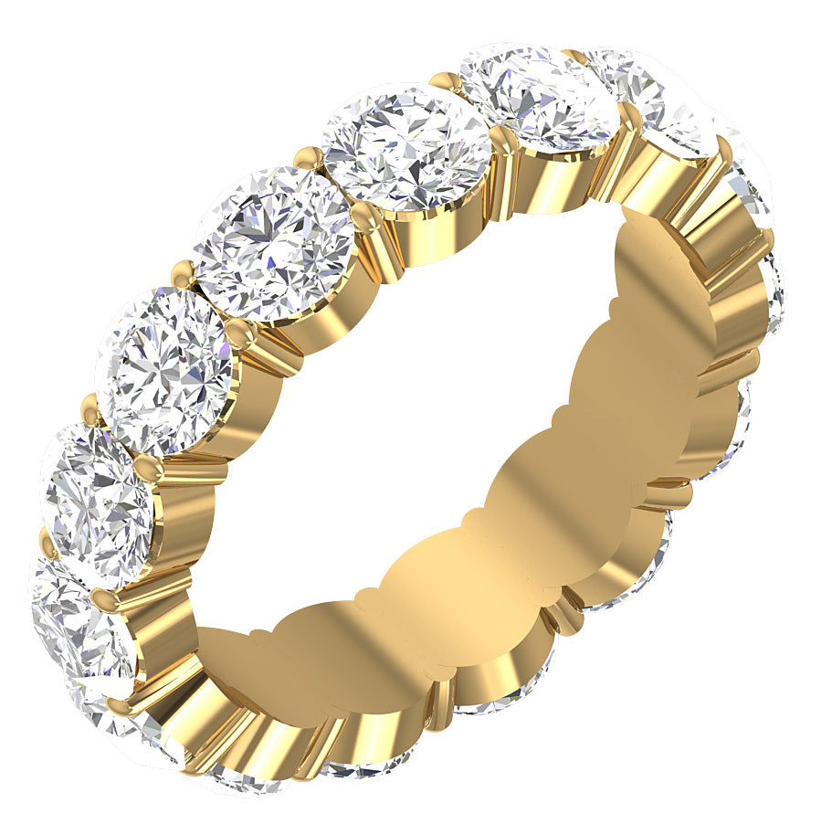 Diamond For Good Eternity Band Engagement Ring Diamond I1 G 5.00 Carat 14K Gold