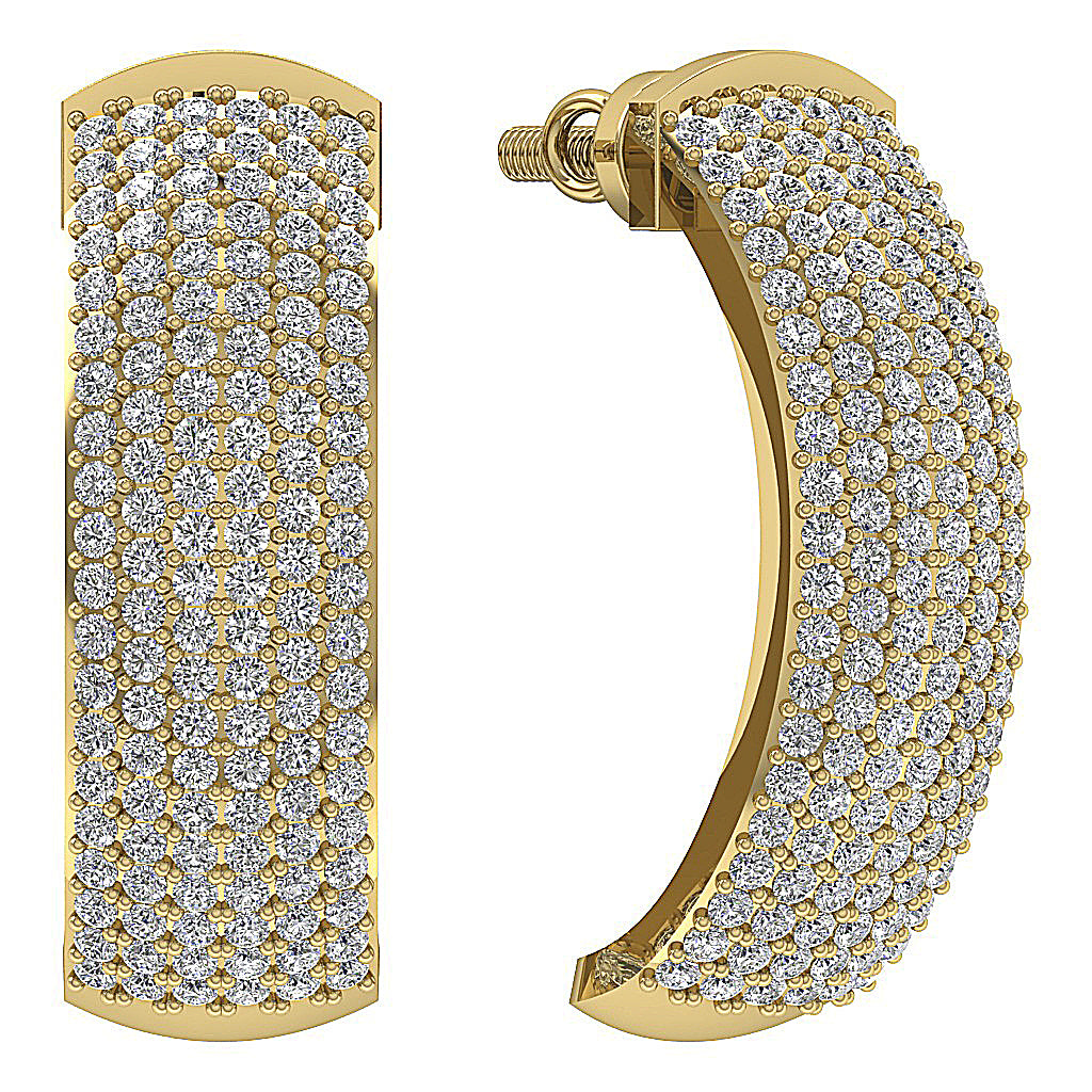 14kYellowGoldNaturalCutDiamondEarring