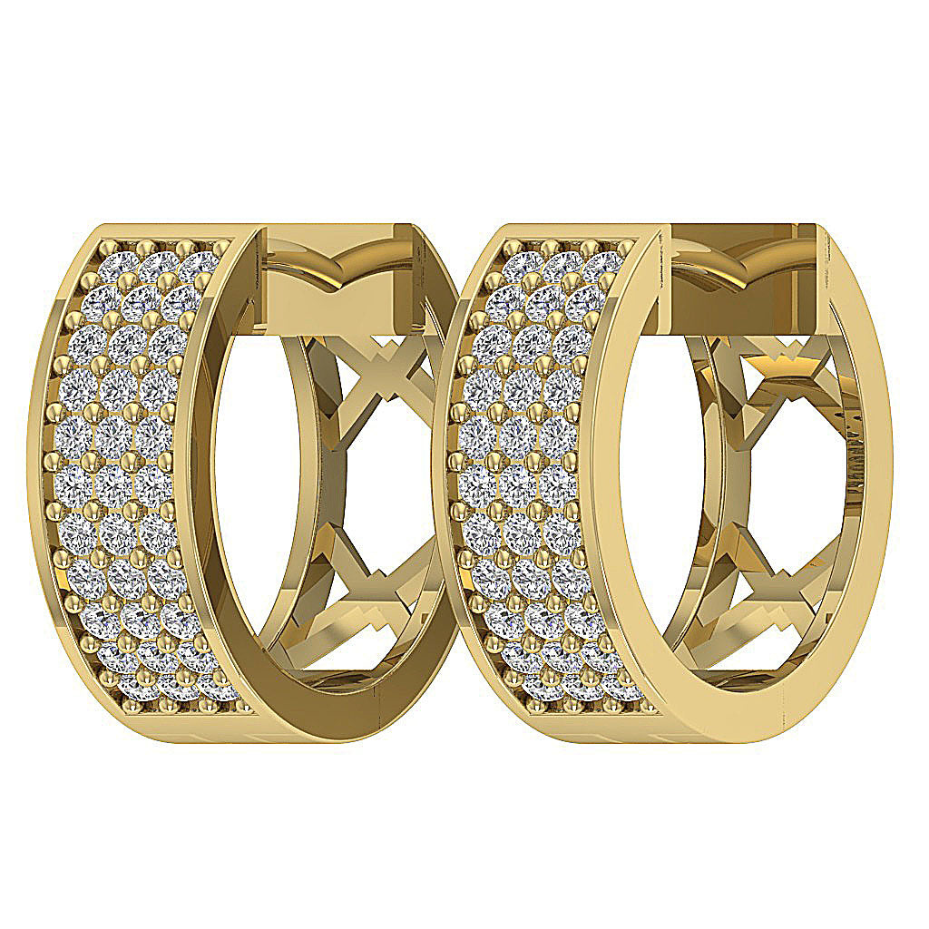 14kYellowGoldNaturalCutDiamondEarring