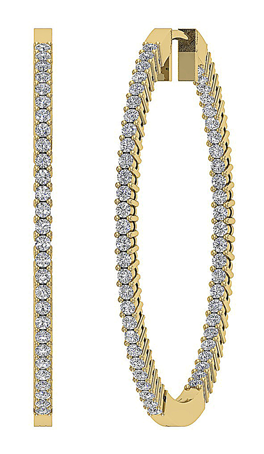 14kYellowGoldNaturalCutDiamondEarring