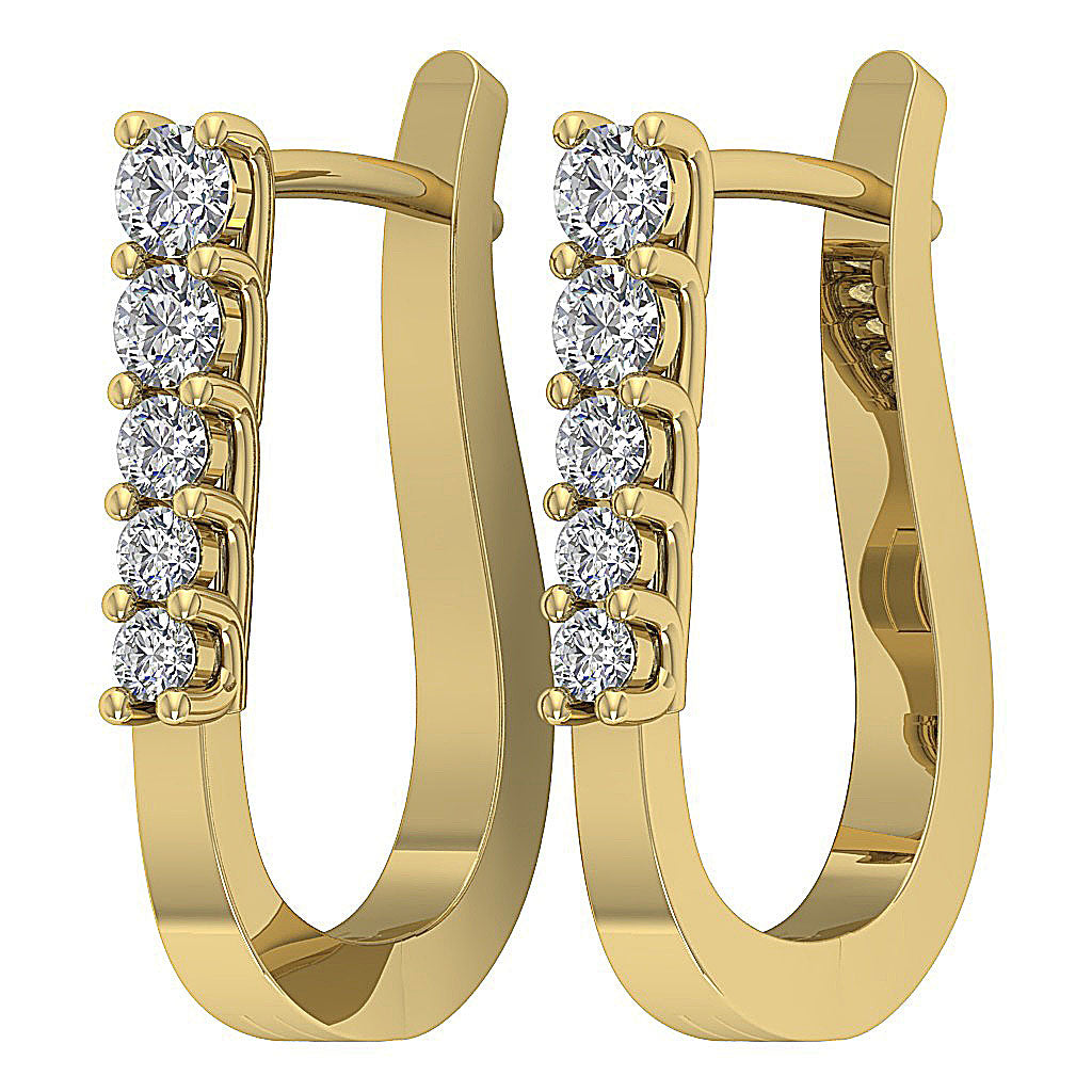14kYellowGoldNaturalDiamondEarring