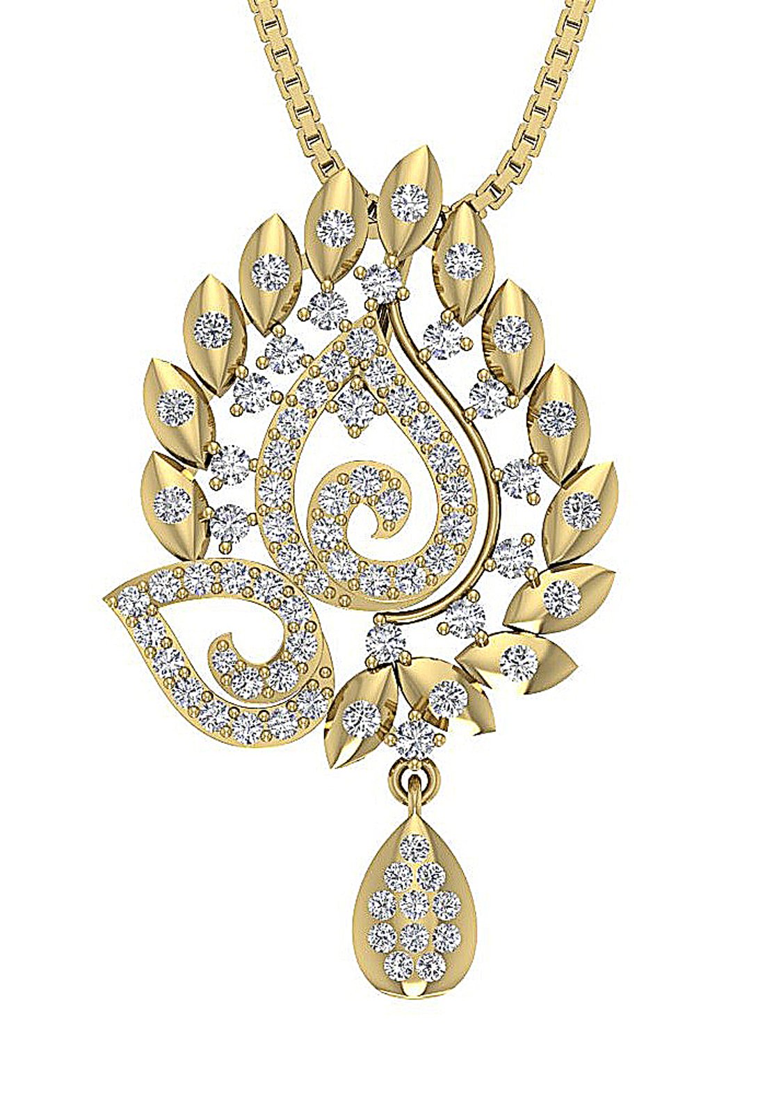 Designer Fashion Pendant SI1/I1 G 0.75 Carat Genuine Diamond 14k/18k Solid Gold