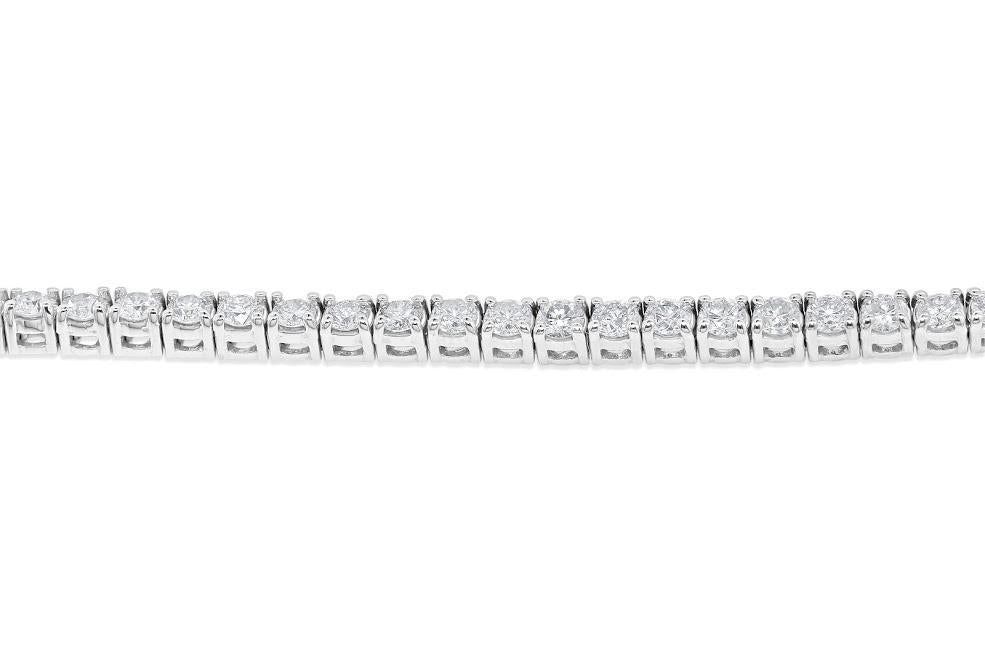 Tennis Bracelet VVS1/VS1/SI1/I1 Natural Diamonds 4.00Ct 14k Solid Gold Prong Set 7.00Inch