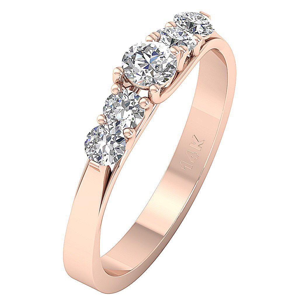 14kRoseGoldVintageWeddingRing