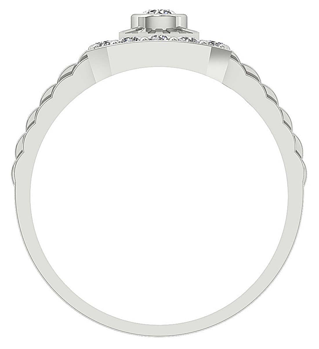 14k Yellow Gold SI1/I1 G 0.90 Ct Men Solitaire Anniversary Ring Round Diamond Bezel Set 11.85 MM