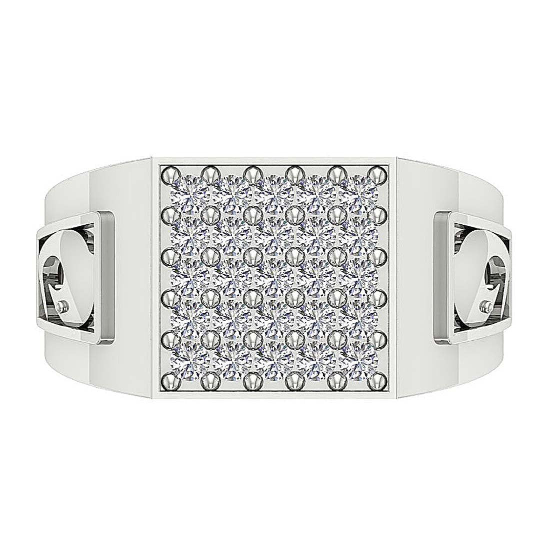 14k Solid Gold Mens Anniversary Ring SI1/I1 G 0.80Ct Round Diamond Prong Set Width 11.25MM