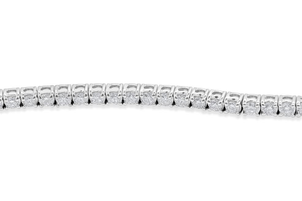 14k Solid Gold Tennis Bracelet 7.75Ct VS1/SI1/I1 Prong Set Round Diamonds 7.00Inch