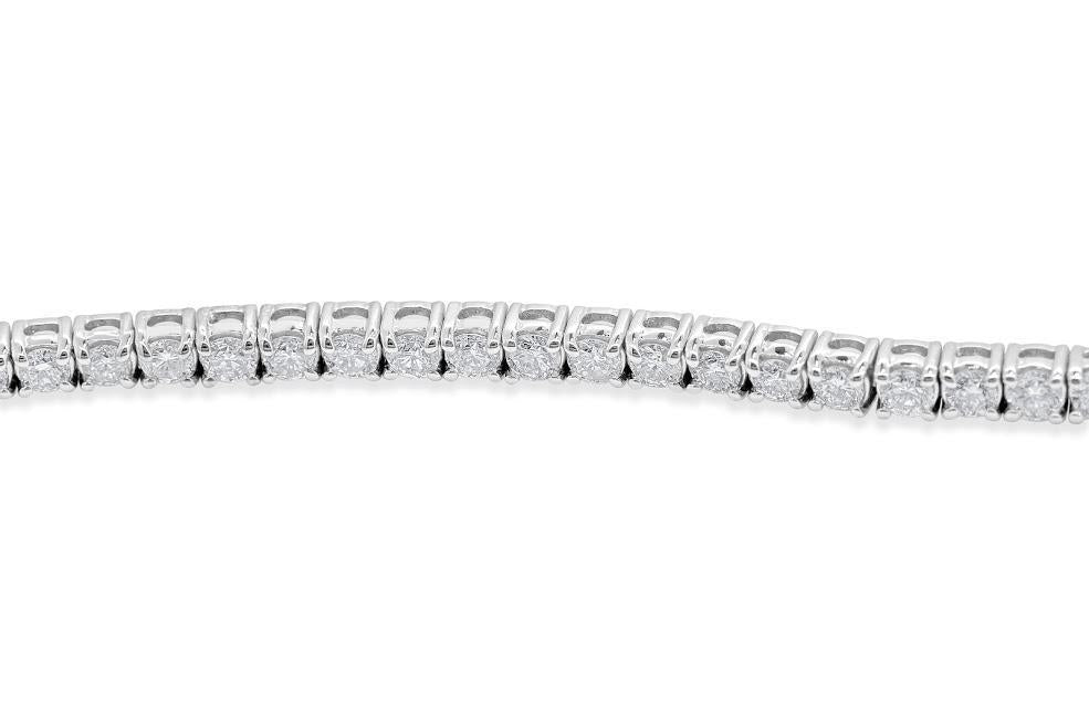 VS1/SI1/I1 14k Solid Gold Tennis Bracelet Round Diamonds 7.25Ct Prong Set 7.00Inch
