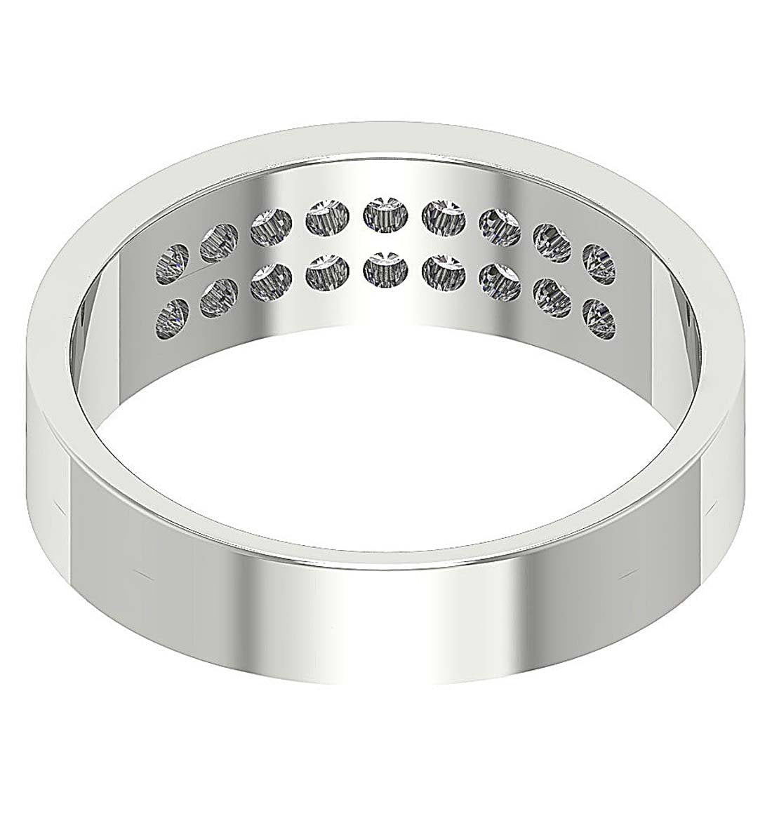 SI1/I1 G 0.75Ct 14k Solid Gold Natural Diamond Mens Engagement Ring Prong Set Width 7.20MM