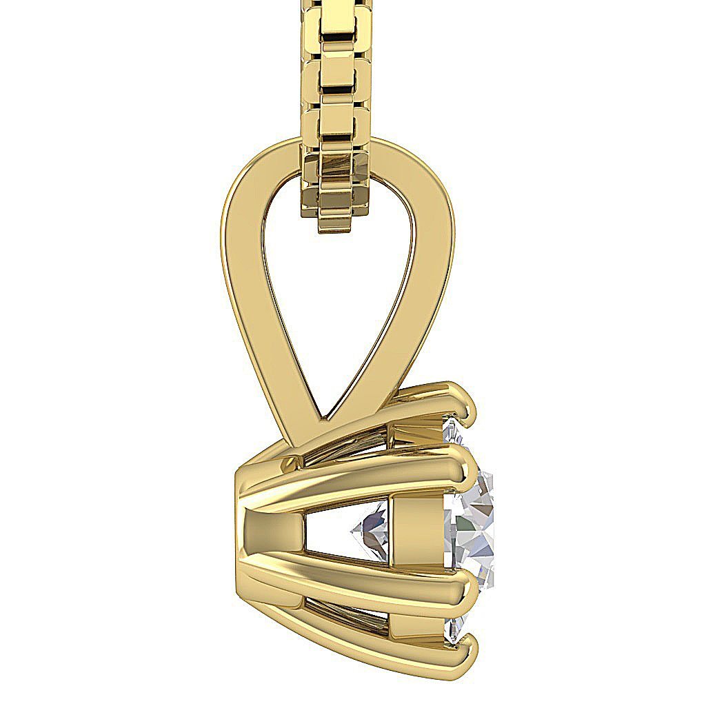 14K Yellow Gold 6-Prong Solitaire - Classic Majesty