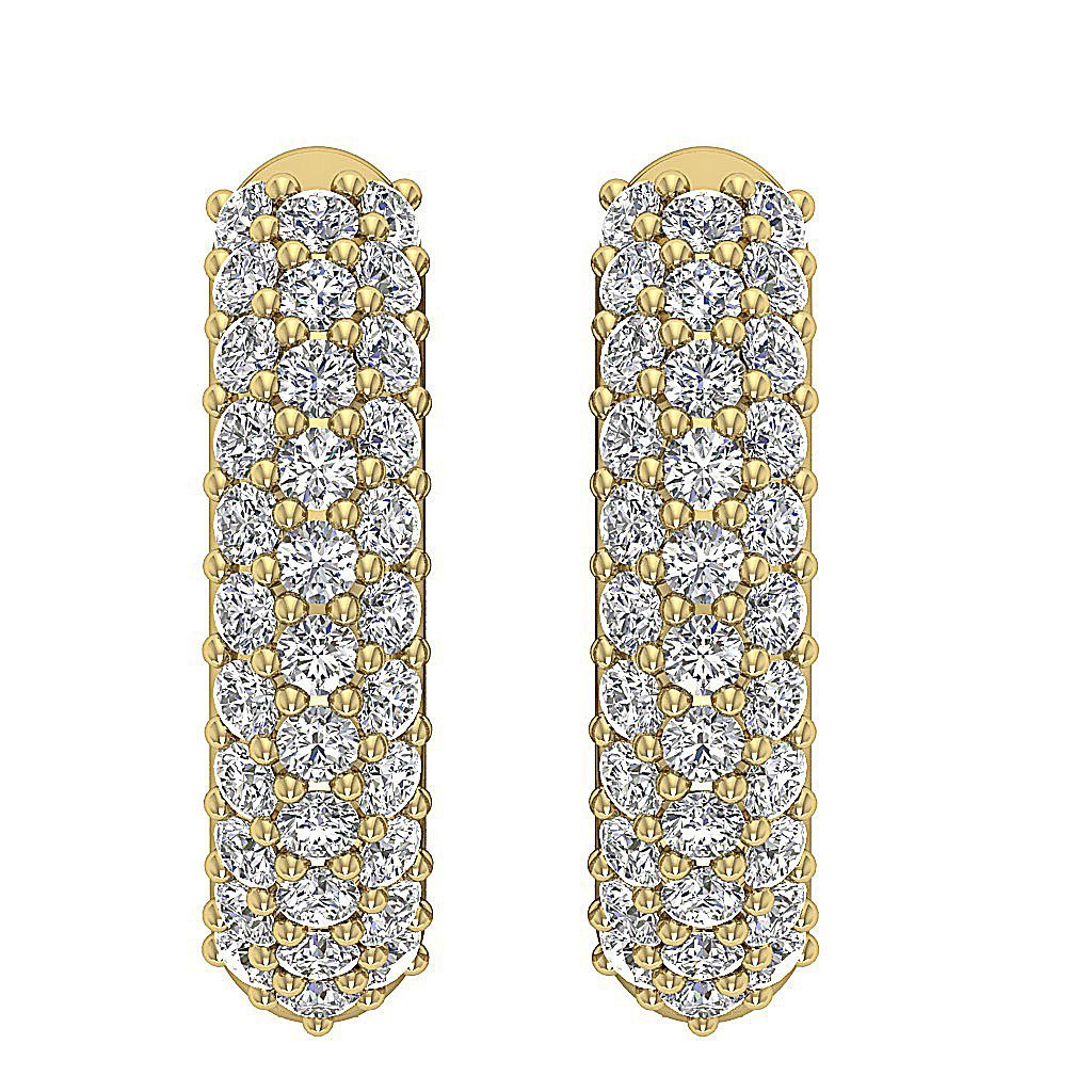 14kYellowGoldNaturalCutDiamondEarring