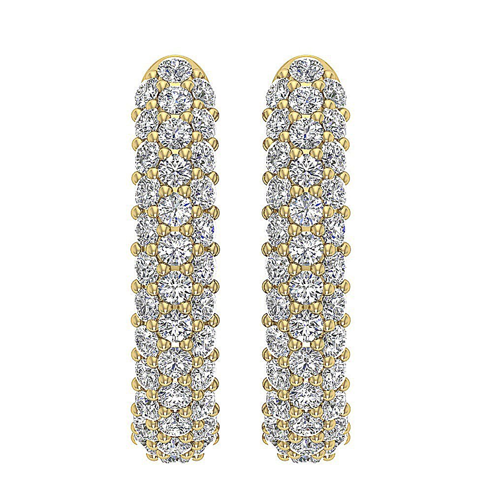 14kYellowGoldGenuineCutDiamondEarring
