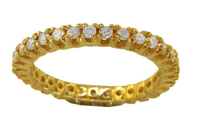 14kYellowGoldGenuineDiamondRing