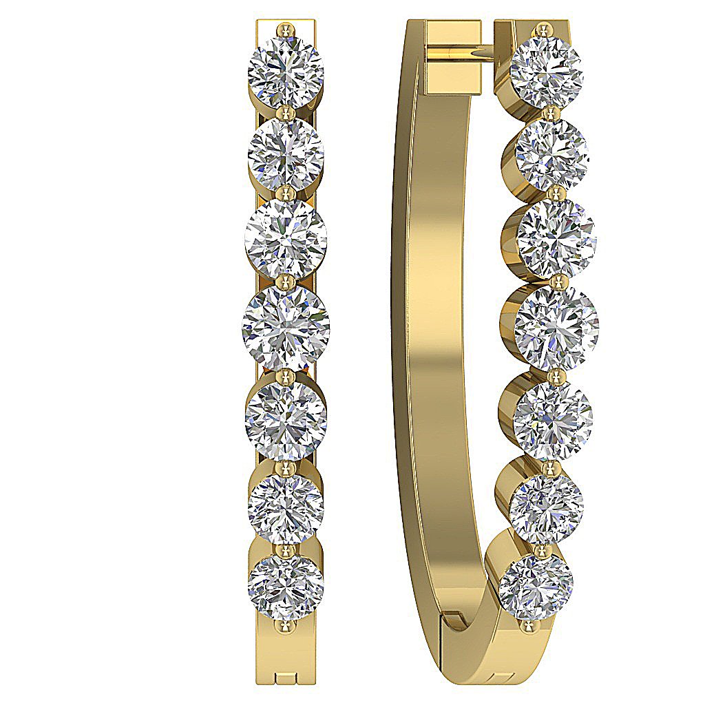 14kGoldRoundCutDiamondEarring