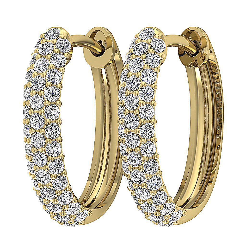14kYellowGoldNaturalCutDiamondEarring