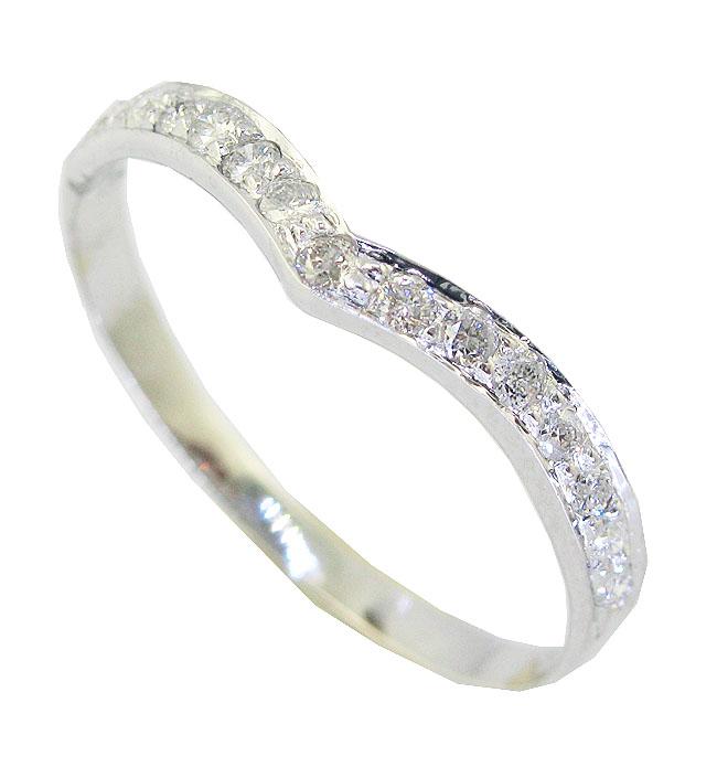 14k White Yellow Rose Gold Petite Wedding Ring I1 G 0.20 Carat Natural Round Diamond Pave Set 2.60MM