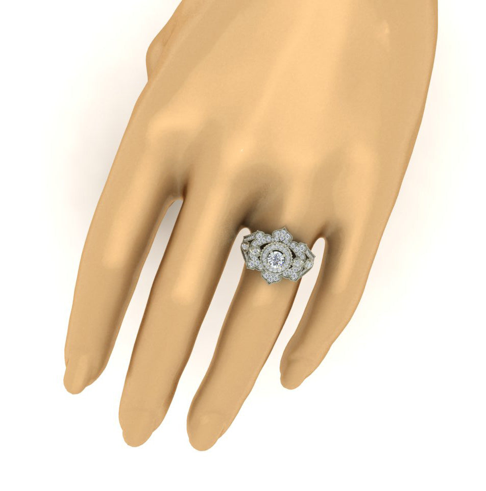 Best Wedding Band Solitaire Engagement Ring SI1 G 1.20 Carat Natural Diamond 14K Gold