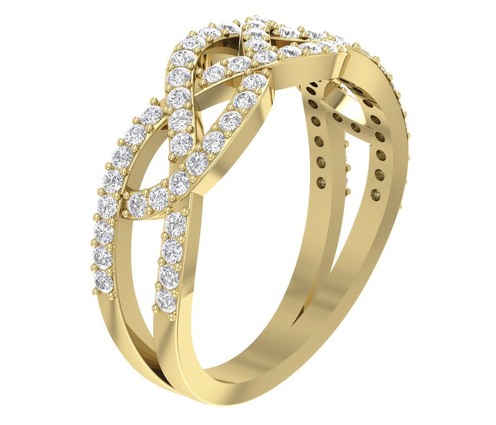 Engagement Round Diamond Ring Prong Set 14K Gold SI1 G 0.75 Ct 7.85 MM