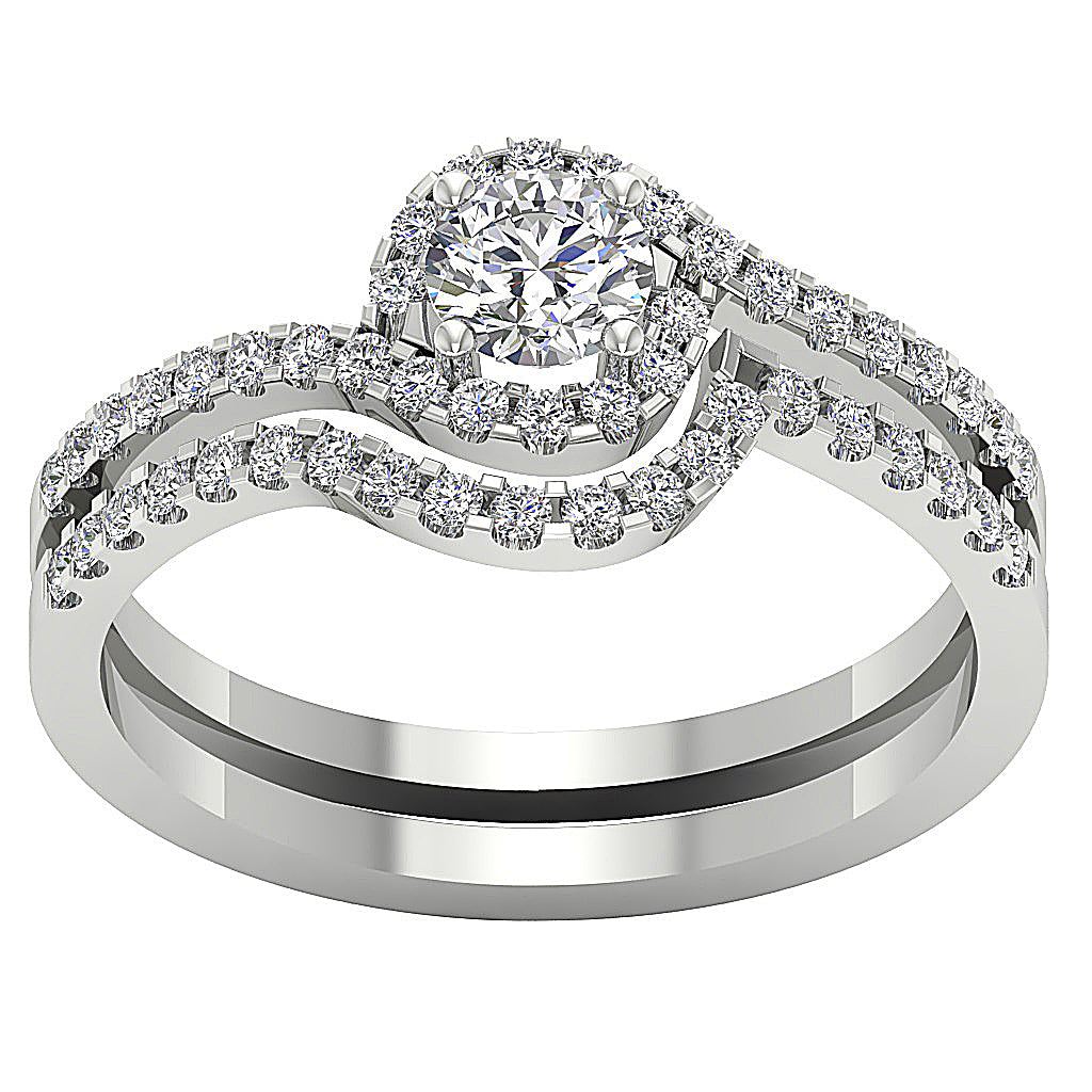 AntiqueStyleBridalAnniversaryRingSet