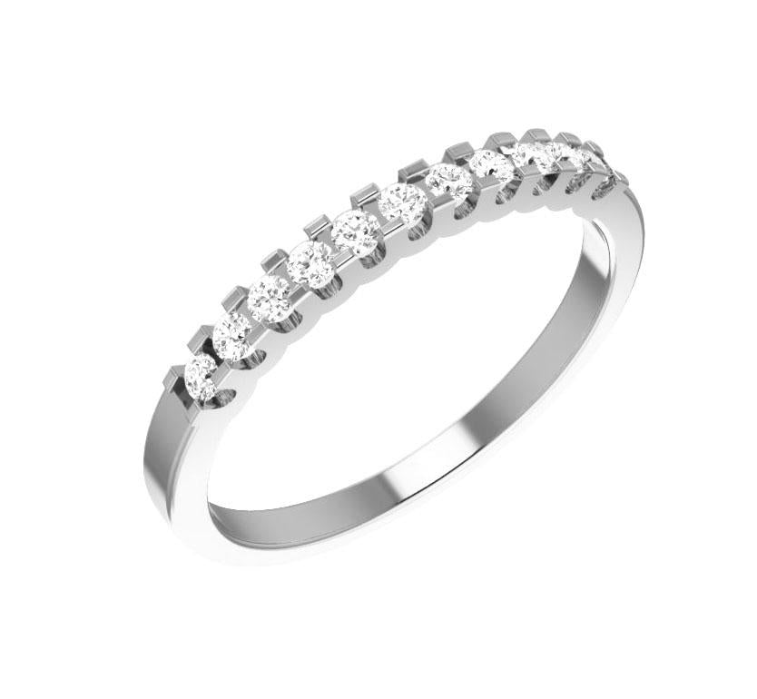 I1 G 0.25 Carat Natural Diamond 14K Solid Gold Designer Wedding Ring