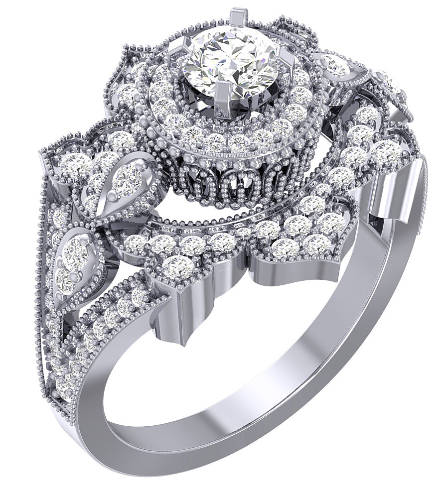 Best Wedding Band Solitaire Engagement Ring SI1 G 1.20 Carat Natural Diamond 14K Gold