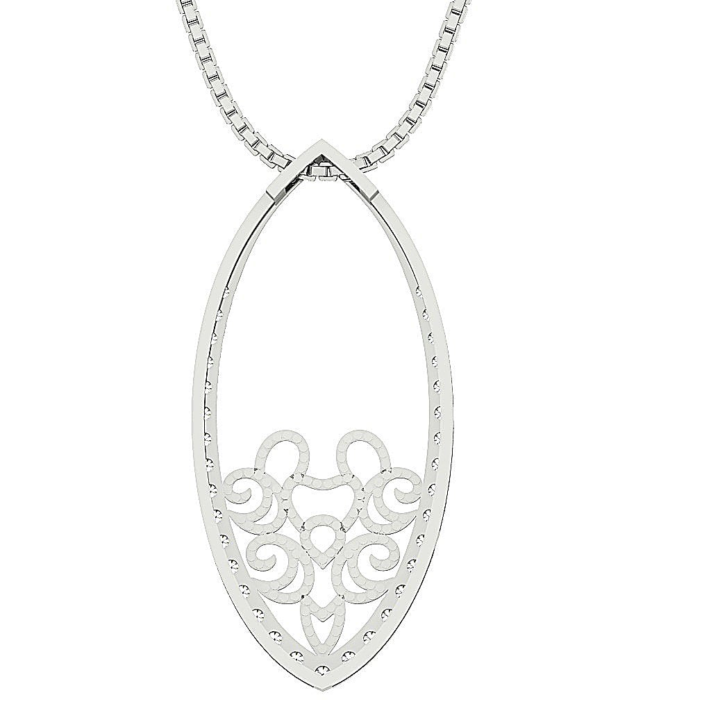 VVS1/VS1/SI1/I1 0.40 Carat Designer Fashion Pendants 14k/18k Gold Round Diamond