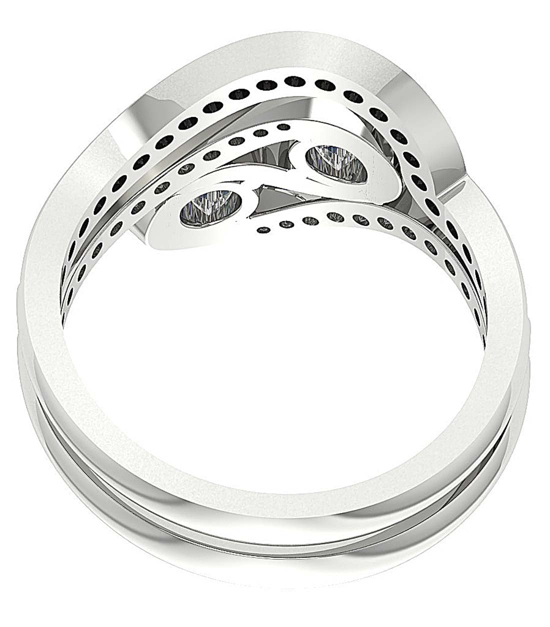 SI1 G 1.30 Ct Genuine Round Diamond Forever Us Two Stone Bridal Anniversary Ring 14k Rose Gold Appraisal