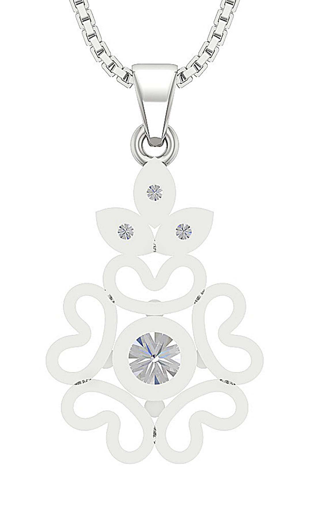 Designer Fashion Pendant SI1/I1 G 0.60 Carat Genuine Diamond 14k/18k Solid Gold