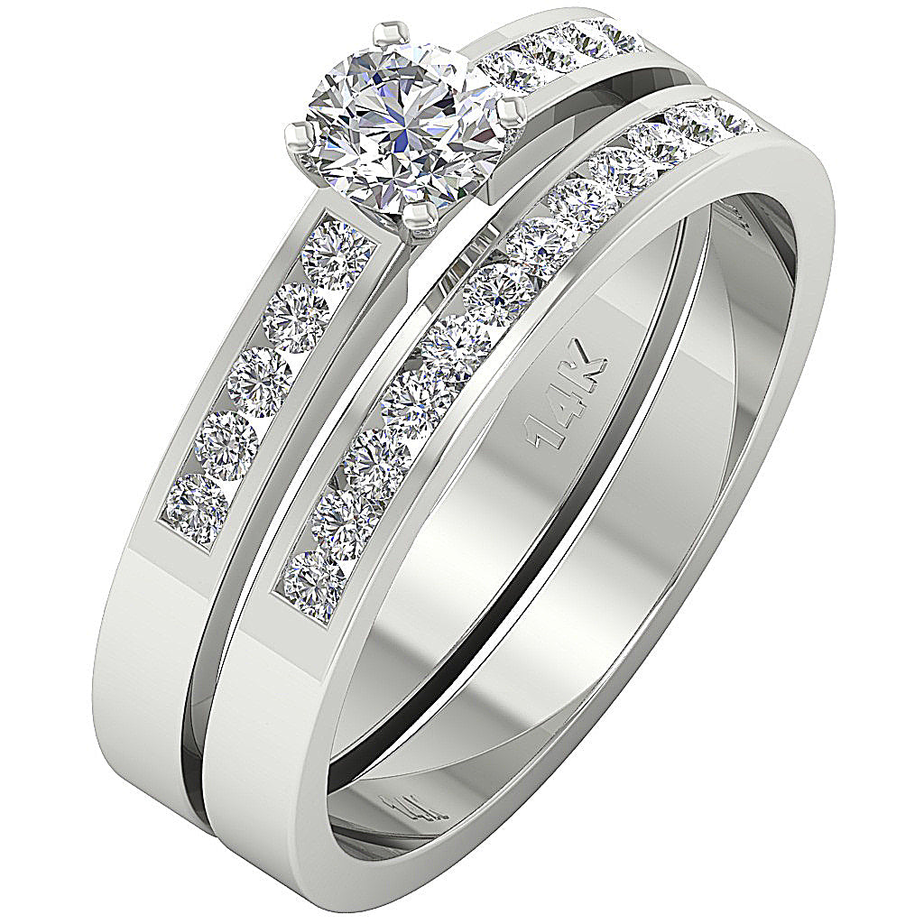 BridalRingProngSet14kWhiteGold