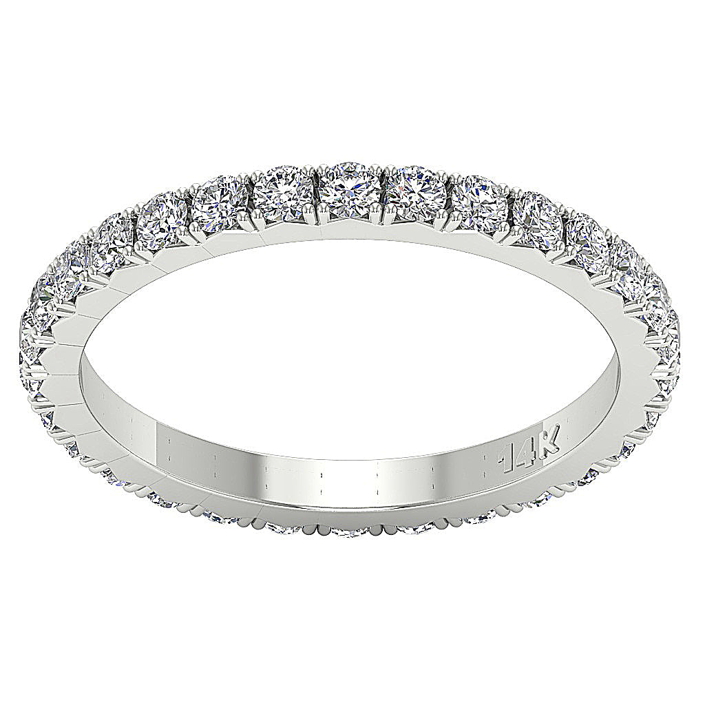 The Brantley Infinite Genuine Diamond Eternity Anniversary 14K Solid Gold Ring
