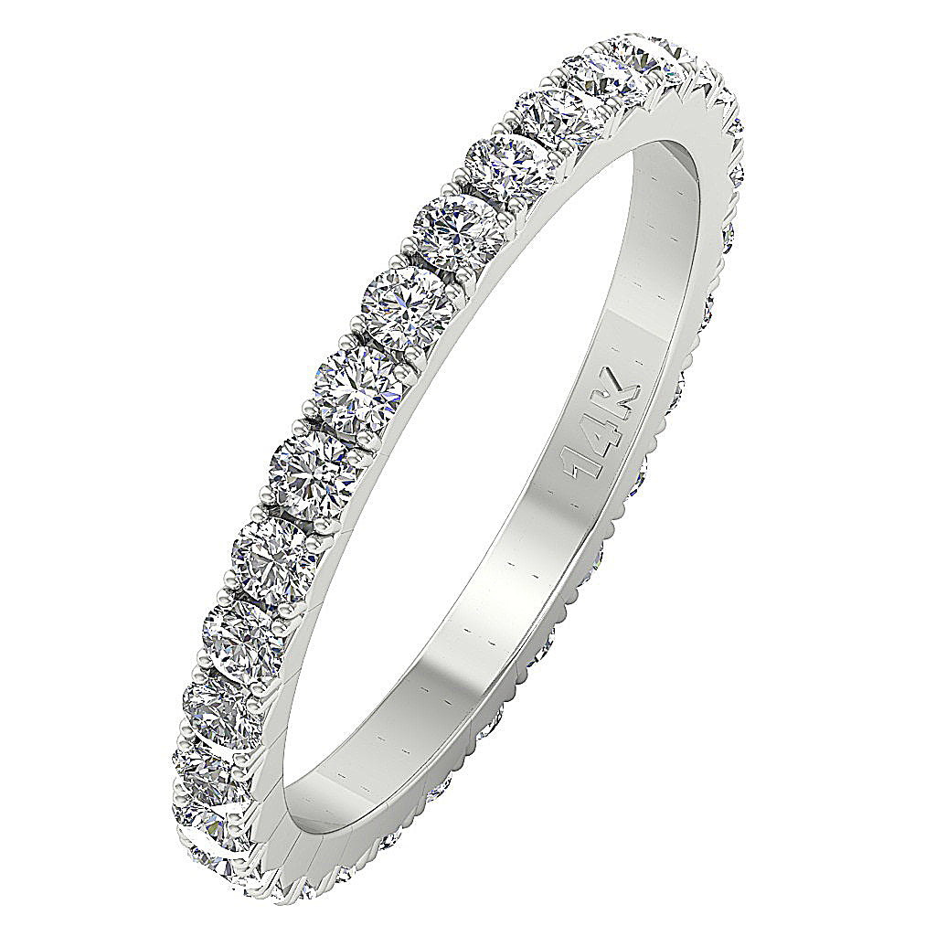 The Brantley Infinite Genuine Diamond Eternity Anniversary 14K Solid Gold Ring