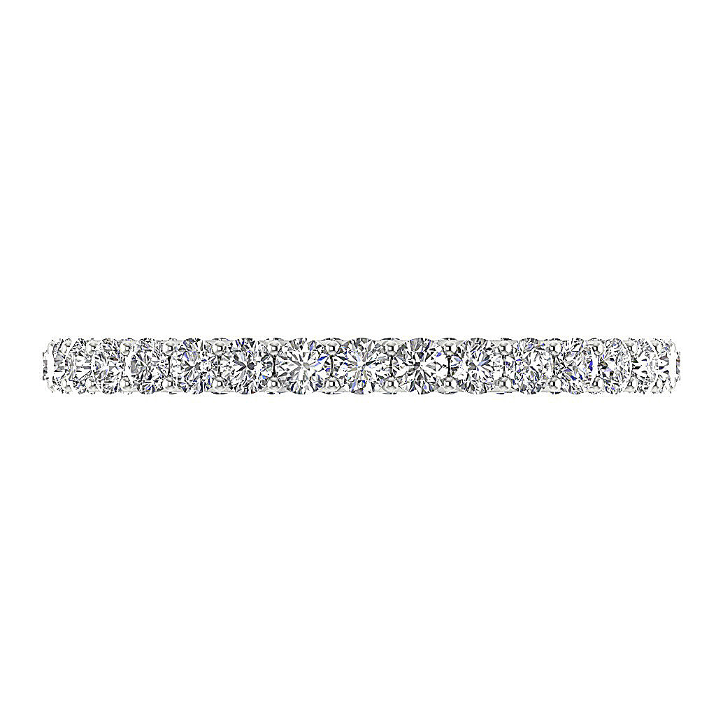 The Dante Rose Gold With Prong Set Round Diamond Eternity Ring