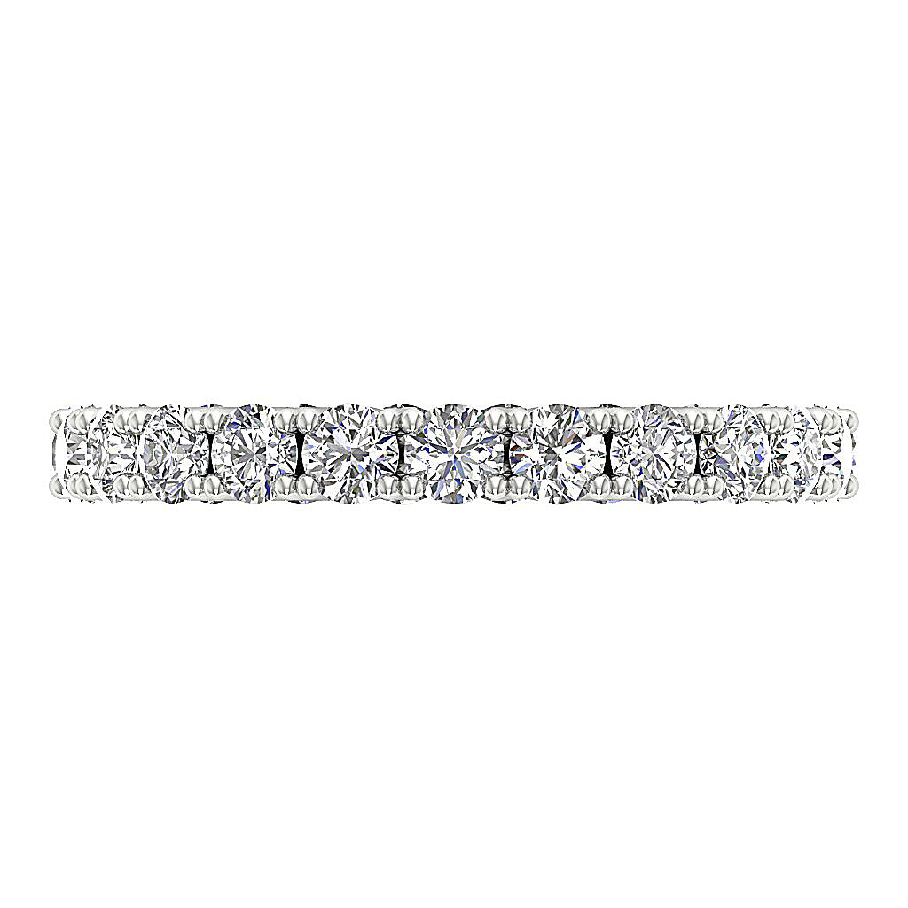 The Ricky 2.30 Carat Natural Round Diamond Eternity Wedding Ring Appraisal